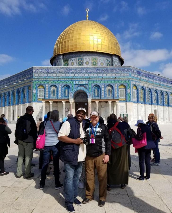 Bill & Odell At The Dome Of The Rock